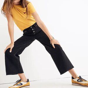 Madewell Black Wide Leg Jeans